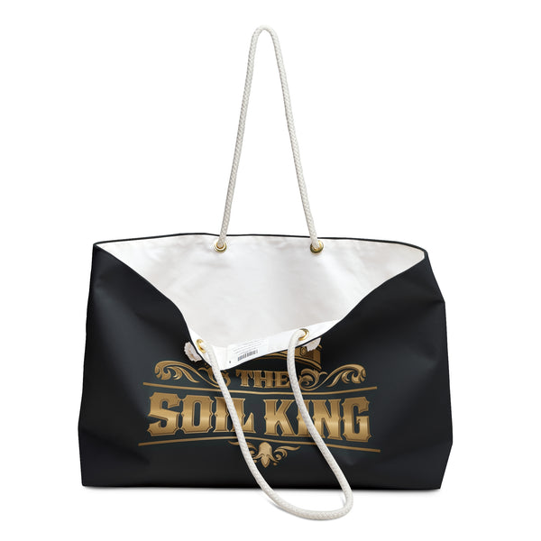 The Soil King Black Weekender Bag